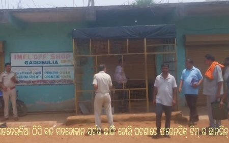 ଗଡଦେଉଳିଆ ଠିପି ବନ୍ଦ ମଦଦୋକାନ ସର୍ଟର ଭାଙ୍ଗି ଚୋରି , ଦଶଲକ୍ଷ ଟଙ୍କାର ମଦ ଓ ହାର୍ଡଡିସ୍କ  ଲୁଟ୍।